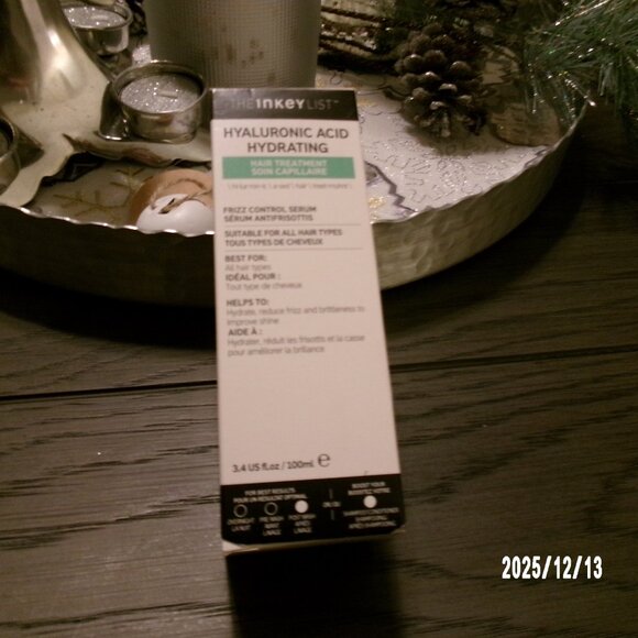 The Inkey List Hyaluronic Acid Hydrating Hair Treatment 3.4 fl.oz./100 ml - BNIB - Picture 3 of 3